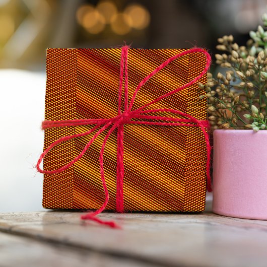 Koper-effect Moiré Stripes - Abstract Trippy Cadeaupapier