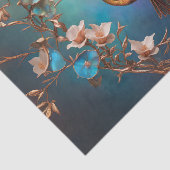 Koper en Abalone kolibrie decoupage weefsel Tissuepapier (Detail)