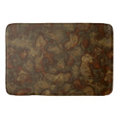 Koper en Bronzen Steen Abstract Badmat (Voorkant)
