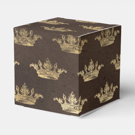 Koper en Goud  Koningskroon Bedankdoosjes (Achterkant)