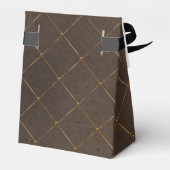 Koper en Goud  Luxe Lattice Bedankdoosjes (Achterkant)