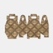 Koper en Gouden  Damask Bedankdoosjes (Uitgevouwen)