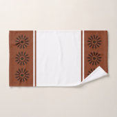 Koper en kaneel Abstracte ventilator Bad Handdoek (Handdoek)