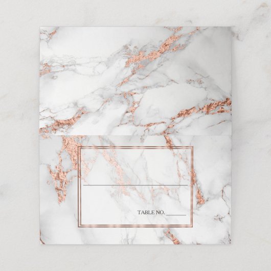 Koper en marmer Wedding Bold Elegance (Buitenkant ongevouwen)