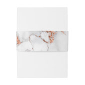 Koper en marmer Wedding Bold Elegance Uitnodigingen Wikkel (Achterkant Voorbeeld)