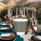 Koper en turquoise whisky glas