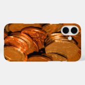 Koper en zilveren munten Case-Mate iPhone case (Achterkant (horizontaal))