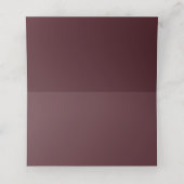 Koper Geometric Burgundy Blue Elegant Wedding (Binnenkant ongevouwen)