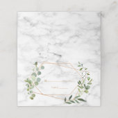 Koper Geometrische Eucalyptus Marble Elegant Weddi (Buitenkant ongevouwen)
