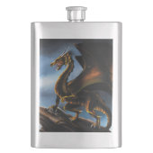 Koper Goud Zwart draak Flacon (Voorkant)