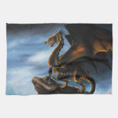 Koper Goud Zwart Draak Theedoek (Horizontaal)