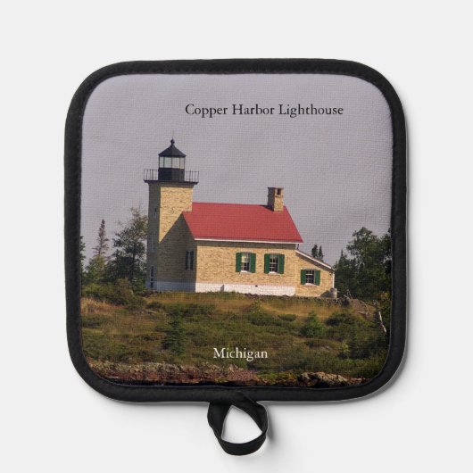 Koper Harbour Vuurtoren pot houder (Voorkant)