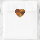Koper Hart Vorm Hart Sticker (Tas)