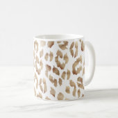 Koper leopard print koffiemok (Voorkant rechts)