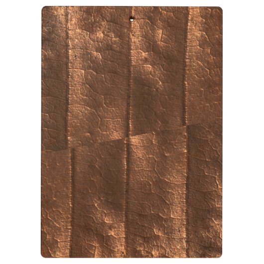 Koper metallic goud exclusieve luxe monogrammed klembord (Achterkant)