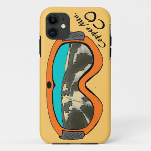 Koper Mtn. Colorado oranje sneeuwbril iphone 5 11 Hoesje