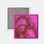 Koper op roze magneet (Voorkant / Achterkant)