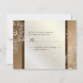 Koper/Pareldragers RSVP's vereisen 5x7 uitnodiging (Achterkant)