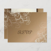 Koper/Pareldragers RSVP's vereisen 5x7 uitnodiging (Voorkant / Achterkant)