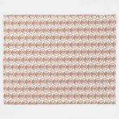 Koper Penny Coin Pattern – Lincoln Cent Design Fleece Deken (Voorkant (Horizontaal))