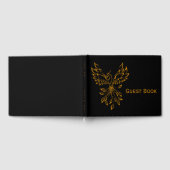 Koper Phoenix ruist op zwart Gastenboek (Volledig)