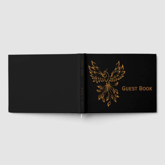 Koper Phoenix ruist op zwart Gastenboek (Volledig)