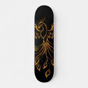 Koper Phoenix ruist op zwart Skateboard