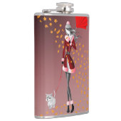 Koper Rain Red Hip Flask Heupfles (Rechts)