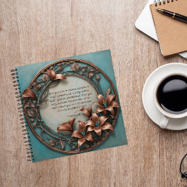 Koper ronde bloemen tijd doorbrengen met God Journ Notitieboek