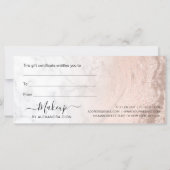 Koper roos goud glitter marmer make-up kunstenaar (Achterkant)