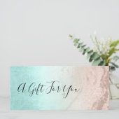 Koper roos goudglitter en mint make-up artiest (Staand voorkant)