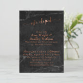 Koper script We hebben script op Black Marble Kaart (Staand voorkant)