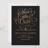 Koper slaat de datum op elke kleur op save the date (Voorkant)