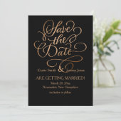 Koper slaat de datum op elke kleur op save the date (Staand voorkant)