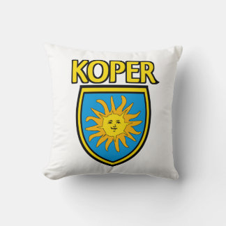 Koper Slowenien sonnen wappen Kussen
