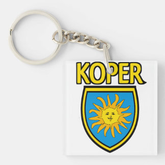 Koper Slowenien sonnen wappen Sleutelhanger