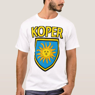 Koper Slowenien sonnen wappen T-shirt