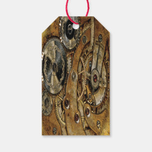 Koper Steampunk Antiek Cadeaulabel