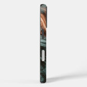 Koper & Teal Marmer Flow Case-Mate iPhone Case (Achterkant / Rechts)