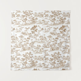 Koper Toile / Mocha Mousse, Foto muur achtergrond Wandkleed