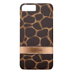 Koper Tones Leopard Animal Print iPhone 8 Plus / 7 Plus Hoesje