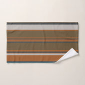 Koper van houtskool en kledingstrepen bad handdoek (Handdoek)