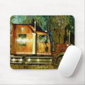 Koper Vrachtwagen Trucker Art Mousepad Muismat (Met muis)