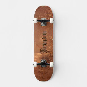 Koperachtergrondskateboard Skateboard