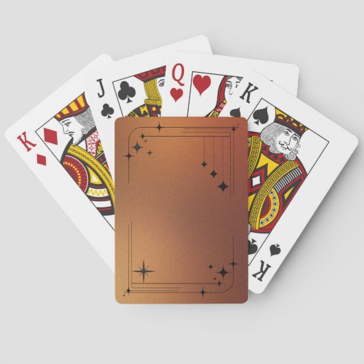 koperachtig pokerkaarten (Achterkant)