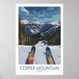 Koperberg Colorado Muurkunst Besneeuwde Piek Poster