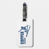 Koperberg Colorado Skier Bagagelabel (Achterkant verticaal)