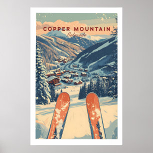 Koperberg Reisposter Zonsondergang Skislope 1 Poster