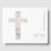 Koperbijbelverzen uit het John 14 Memory Guest Boo Gastenboek (Voorkant)