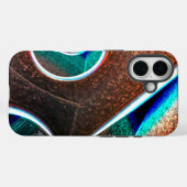 Koperblauw Case-Mate iPhone Case (Achterkant (horizontaal))